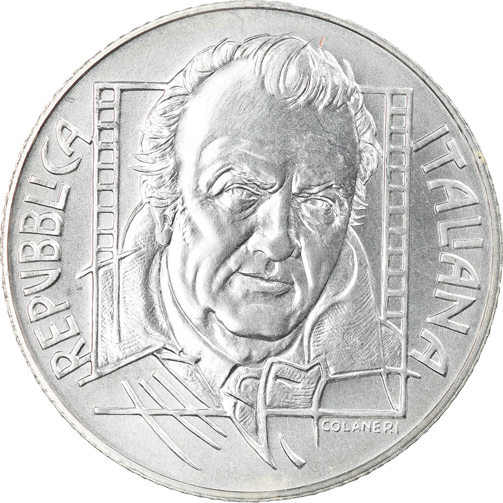 Italy, 5 Euro, Federico Fellini, 2005, Rome, MS(65-70), Silver, KM:255