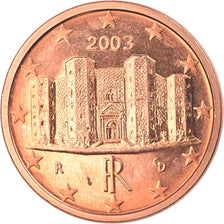 Italy, Euro Cent, 2003, Rome, MS(65-70), Copper Plated Steel, KM:210