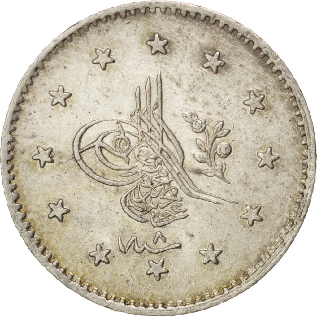 TURKEY, Kurush, 1846, Qustantiniyah, KM #671, MS(60-62), Silver, 1.22