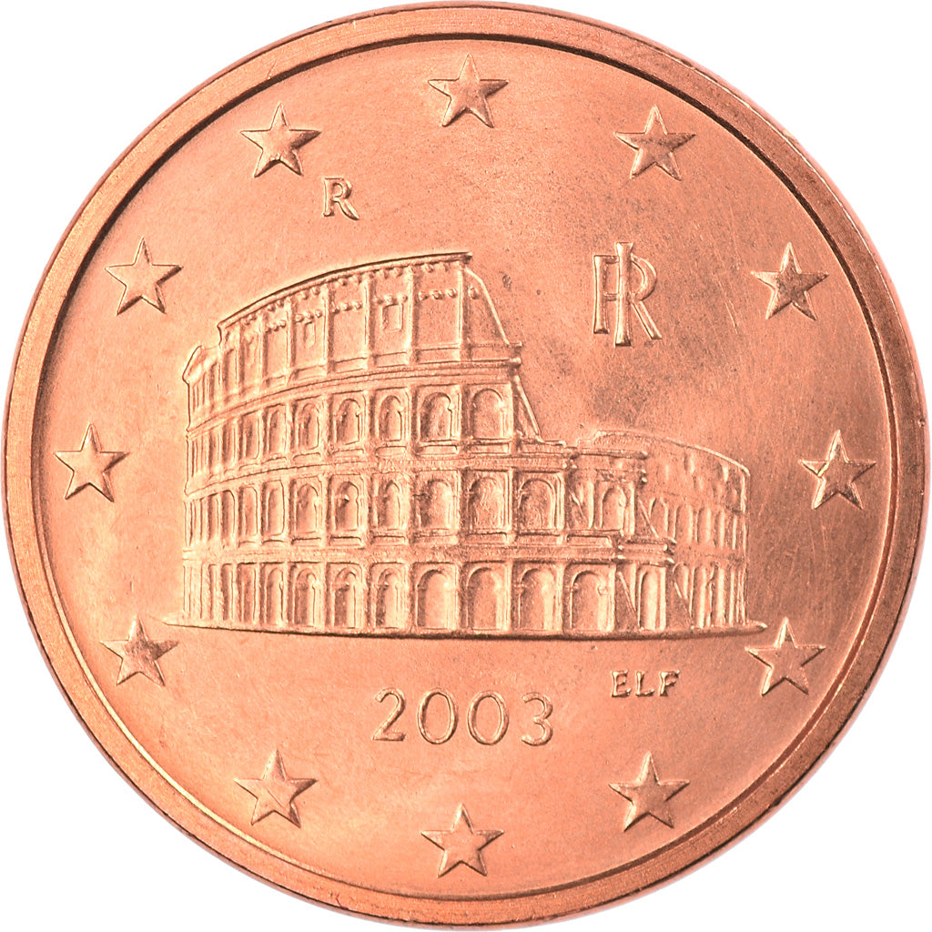 Italy, 5 Euro Cent, 2003, Rome, MS(65-70), Copper Plated Steel, KM:212