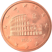 Italy, 5 Euro Cent, 2003, Rome, MS(65-70), Copper Plated Steel, KM:212