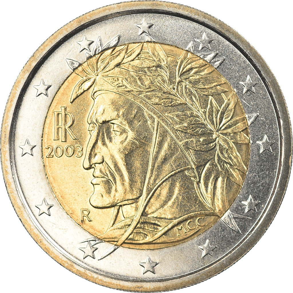 Italia, 2 Euro, 2003, Rome, FDC, Bi-metallico, KM:217