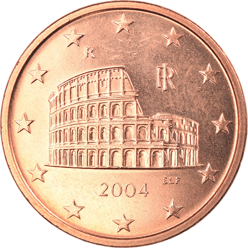 Italie, 5 Euro Cent, 2004, Rome, FDC, Copper Plated Steel, KM:212