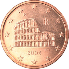 Italie, 5 Euro Cent, 2004, Rome, FDC, Copper Plated Steel, KM:212