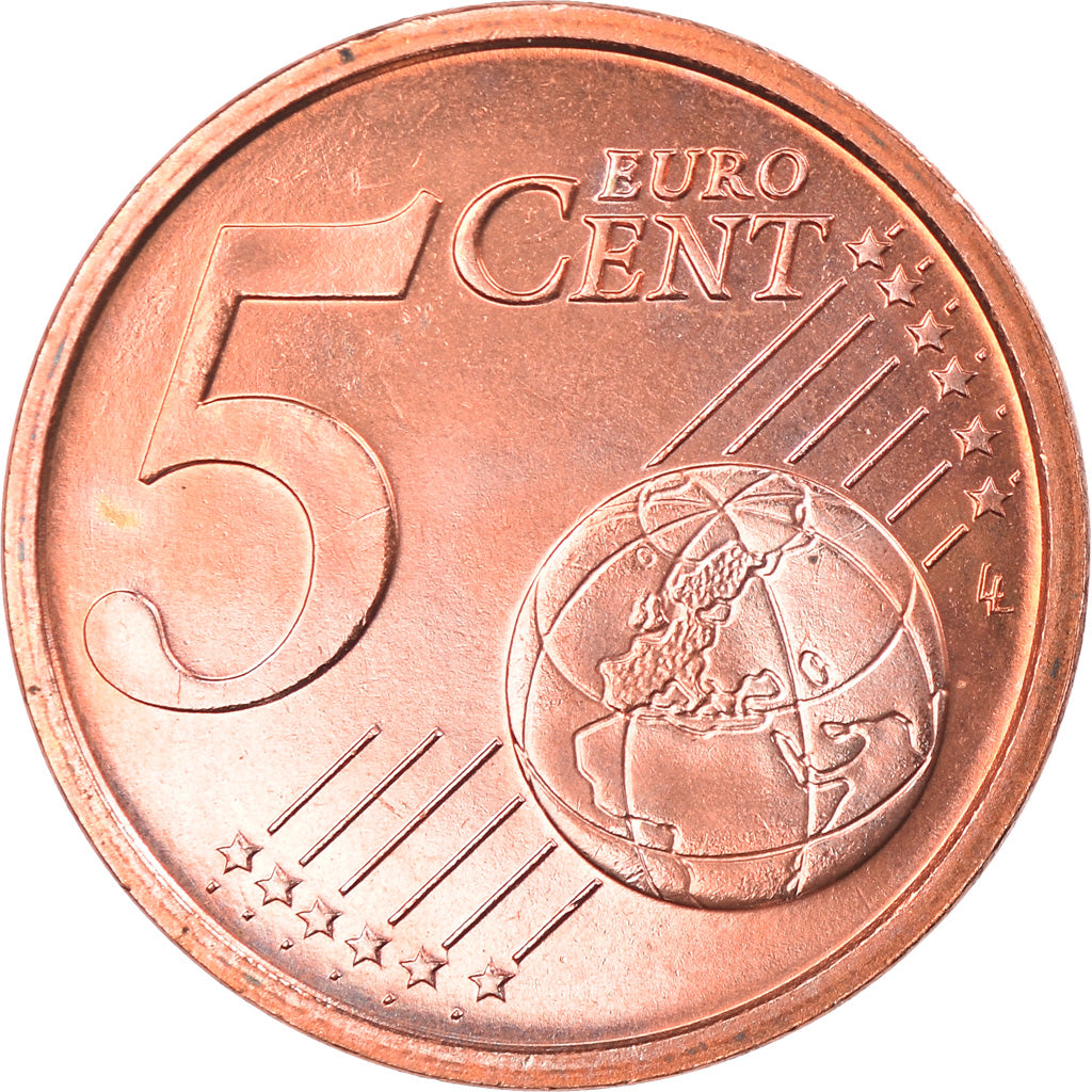 Italie, 5 Euro Cent, 2004, Rome, FDC, Copper Plated Steel, KM:212