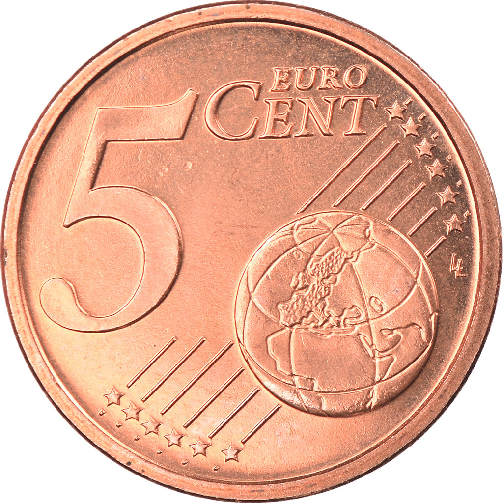 Italy, 5 Euro Cent, 2004, Rome, MS(65-70), Copper Plated Steel, KM:212