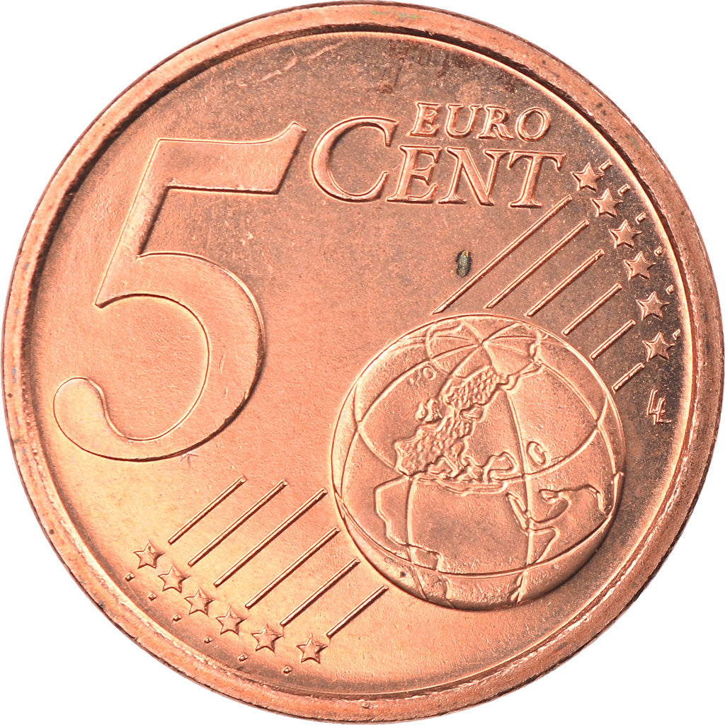 Italy, 5 Euro Cent, 2004, Rome, MS(65-70), Copper Plated Steel, KM:212