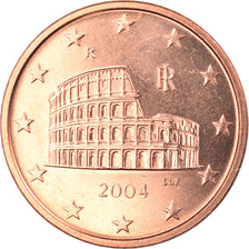 Italy, 5 Euro Cent, 2004, Rome, MS(65-70), Copper Plated Steel, KM:212