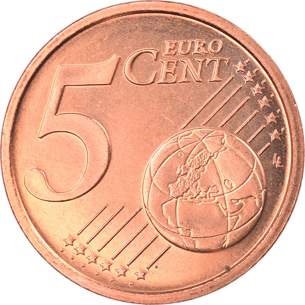 Italy, 5 Euro Cent, 2004, Rome, MS(65-70), Copper Plated Steel, KM:212