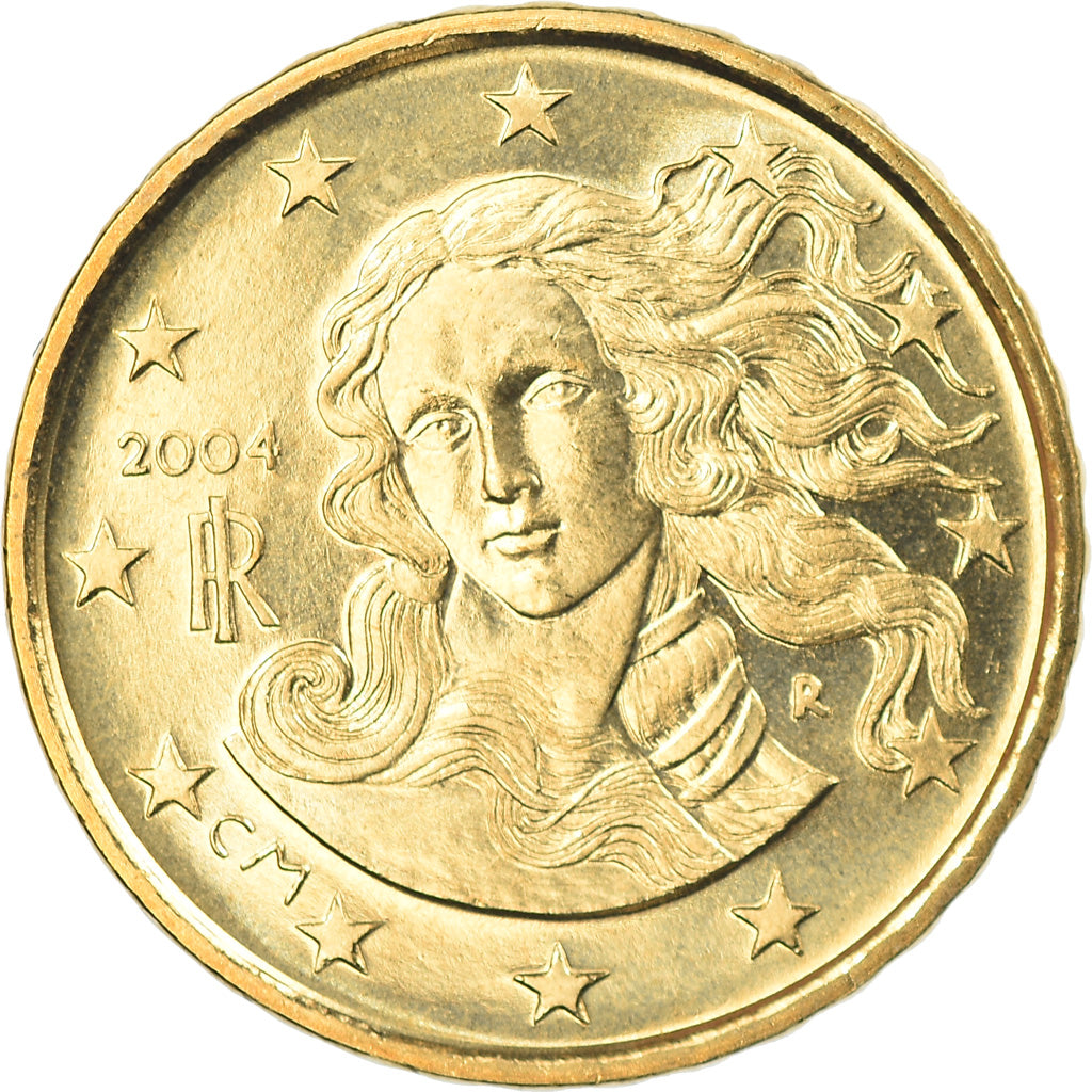 Italië, 10 Euro Cent, 2004, Rome, FDC, Tin, KM:213