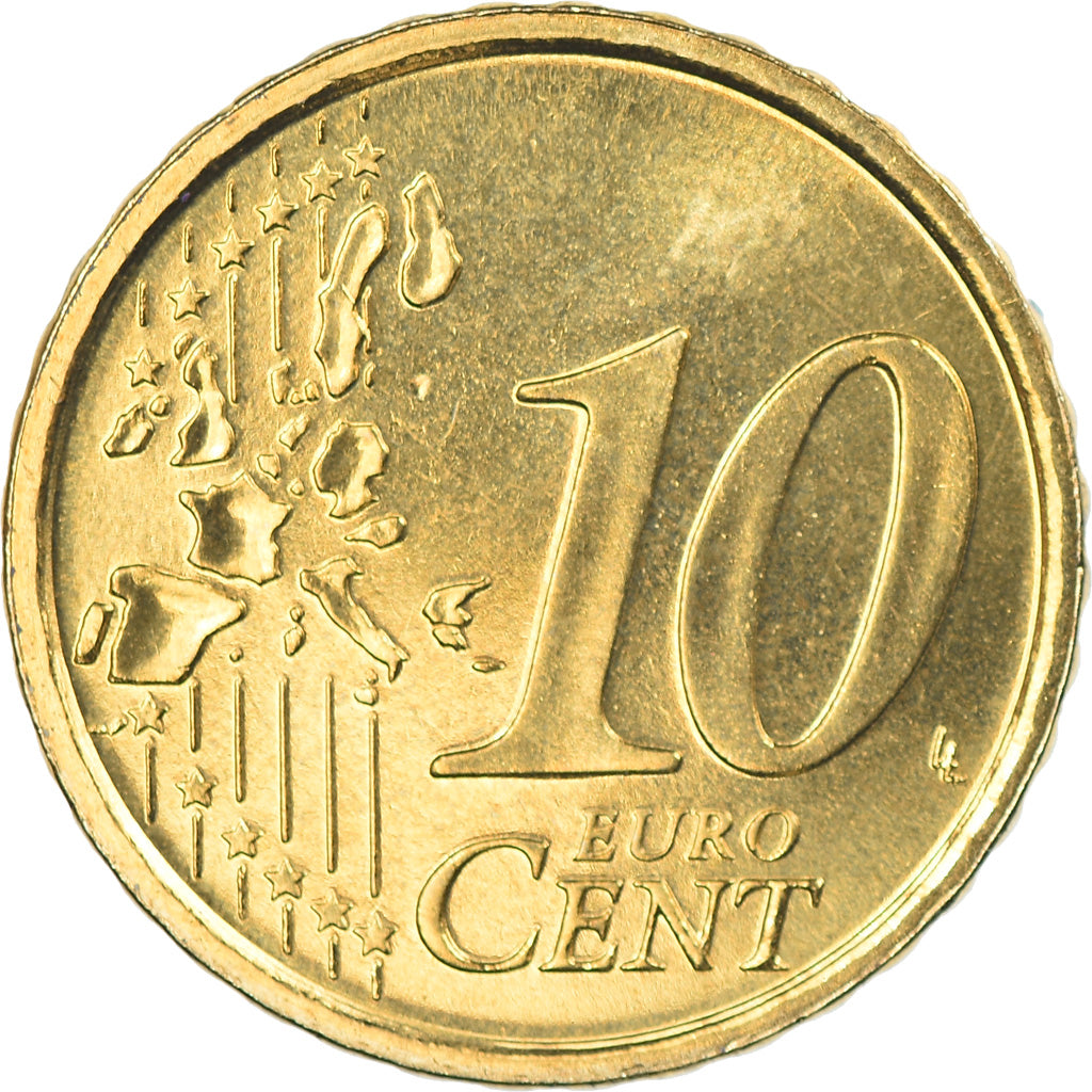 Italië, 10 Euro Cent, 2004, Rome, FDC, Tin, KM:213