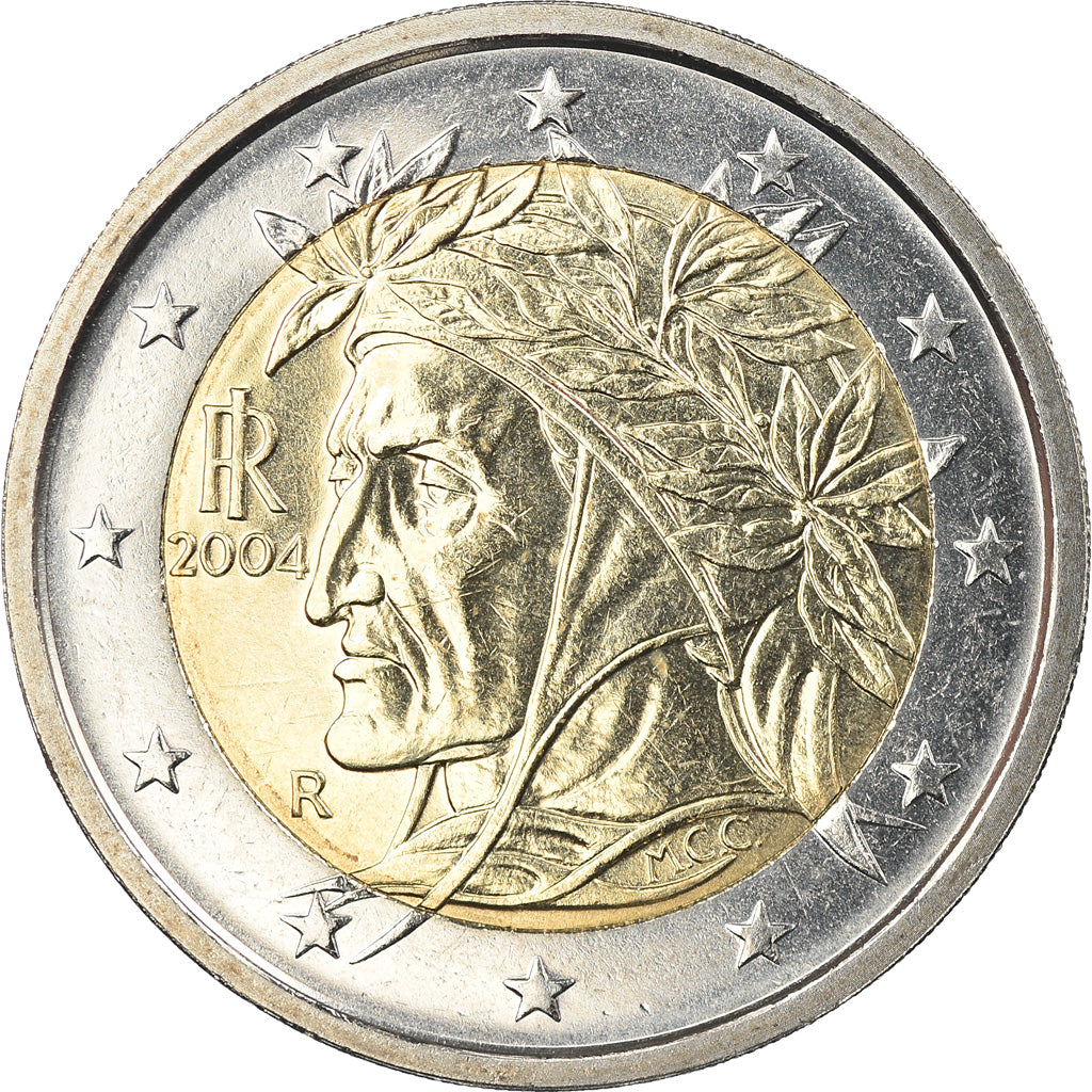 Italy, 2 Euro, 2004, Rome, MS(65-70), Bi-Metallic, KM:217