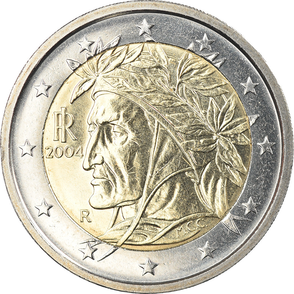 Italy, 2 Euro, 2004, Rome, MS(65-70), Bi-Metallic, KM:217