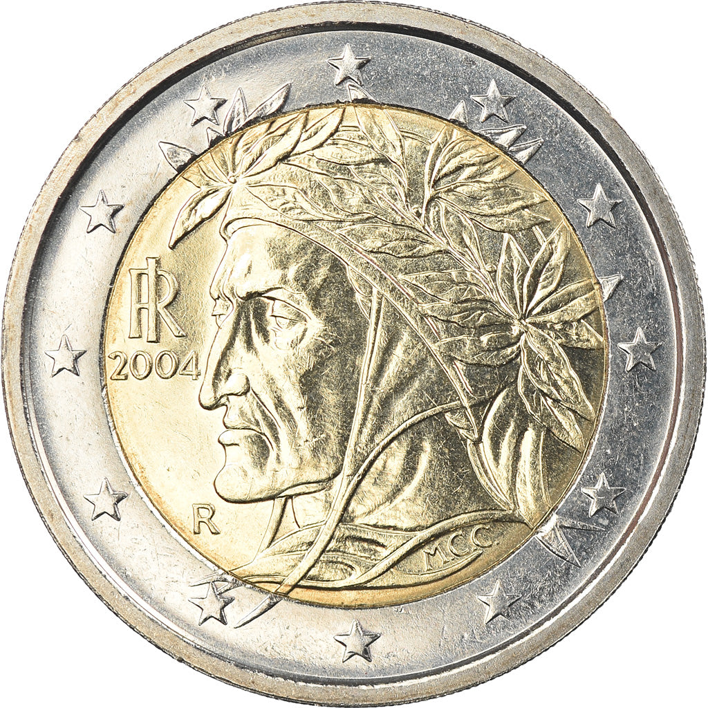 Italy, 2 Euro, 2004, Rome, MS(65-70), Bi-Metallic, KM:217