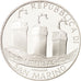 San Marino, 5 Euro, 2002, SPL+, Argento, KM:448