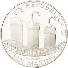 SAN MARINO, 5 Euro, 2002, KM #448, MS(63), Silver, 32, 18.02
