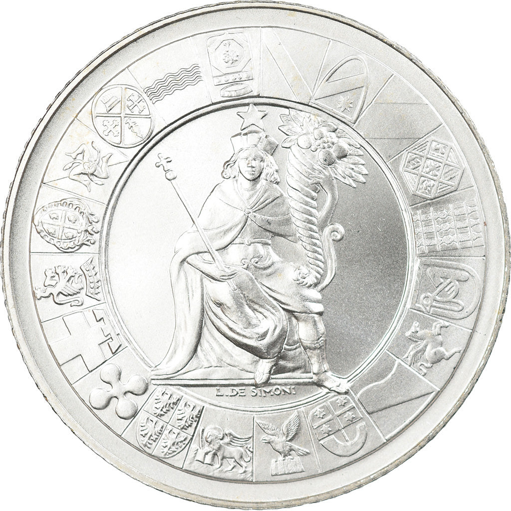 Italien, 5 Euro, 60ème anniversaire de la République italienne, 2006, Rome