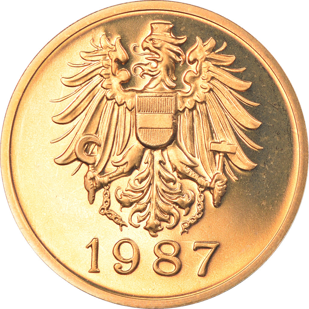 Austria, Token, Hauptmunzamt Wien, 1987, MS(65-70), Brass