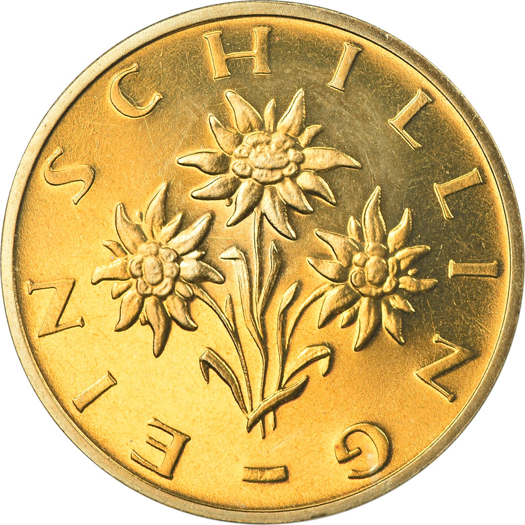 Coin, Austria, Schilling, 1989, Proof, MS(65-70), Aluminum-Bronze, KM:2886