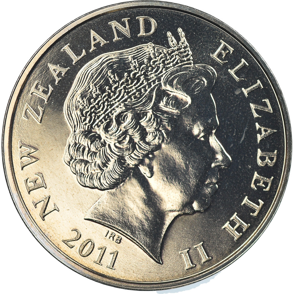 Moneta, Nuova Zelanda, Elizabeth II, 50 Cents, 2011, Utrecht, FDC, Rame-nichel