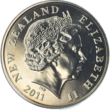 Moneta, Nuova Zelanda, Elizabeth II, 50 Cents, 2011, Utrecht, FDC, Rame-nichel