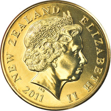 Coin, New Zealand, Elizabeth II, 2 Dollars, 2011, Utrecht, MS(65-70), Brass