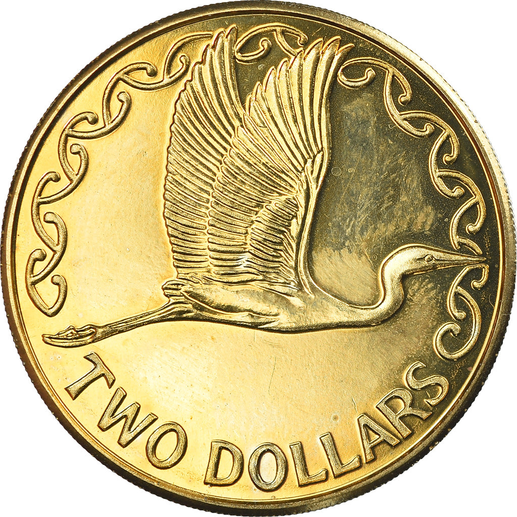 Coin, New Zealand, Elizabeth II, 2 Dollars, 2011, Utrecht, MS(65-70), Brass