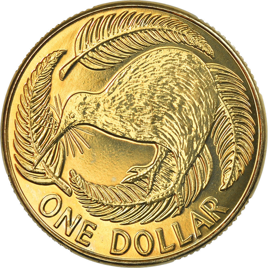 Coin, New Zealand, Elizabeth II, Dollar, 2011, Utrecht, MS(65-70), Brass