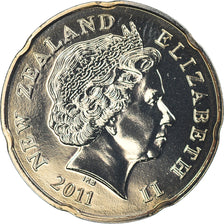 Monnaie, Nouvelle-Zélande, Elizabeth II, 20 Cents, 2011, Utrecht, FDC
