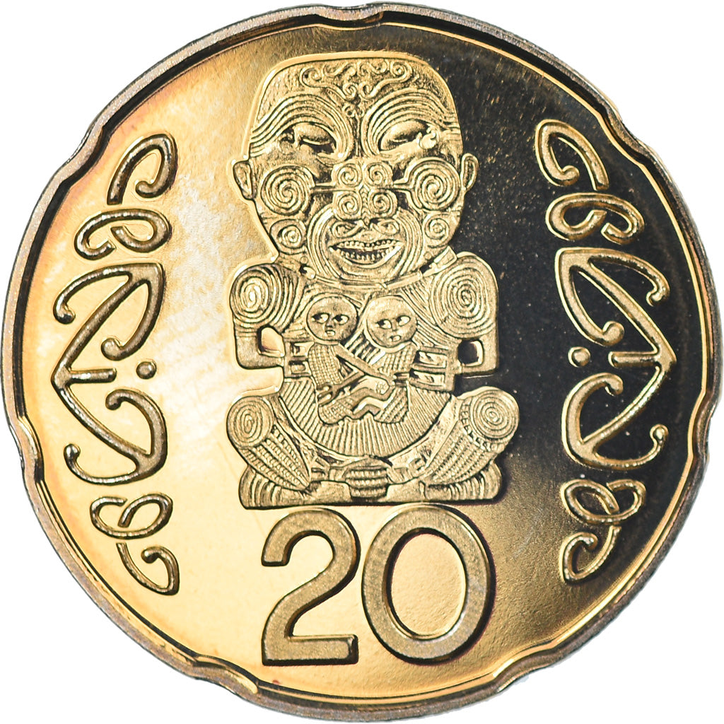 Monnaie, Nouvelle-Zélande, Elizabeth II, 20 Cents, 2011, Utrecht, FDC