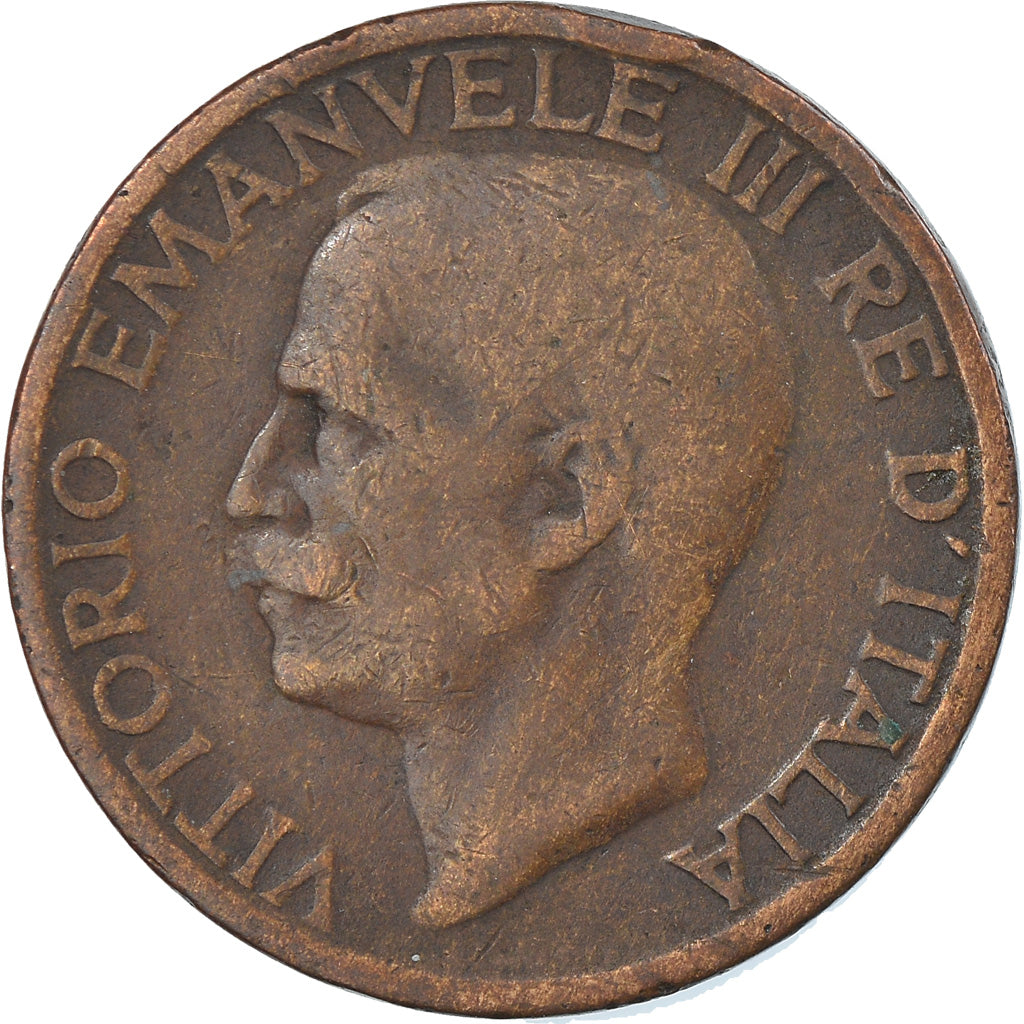 Coin, Italy, Vittorio Emanuele III, 10 Centesimi, 1919, Rome, VF(30-35), Bronze