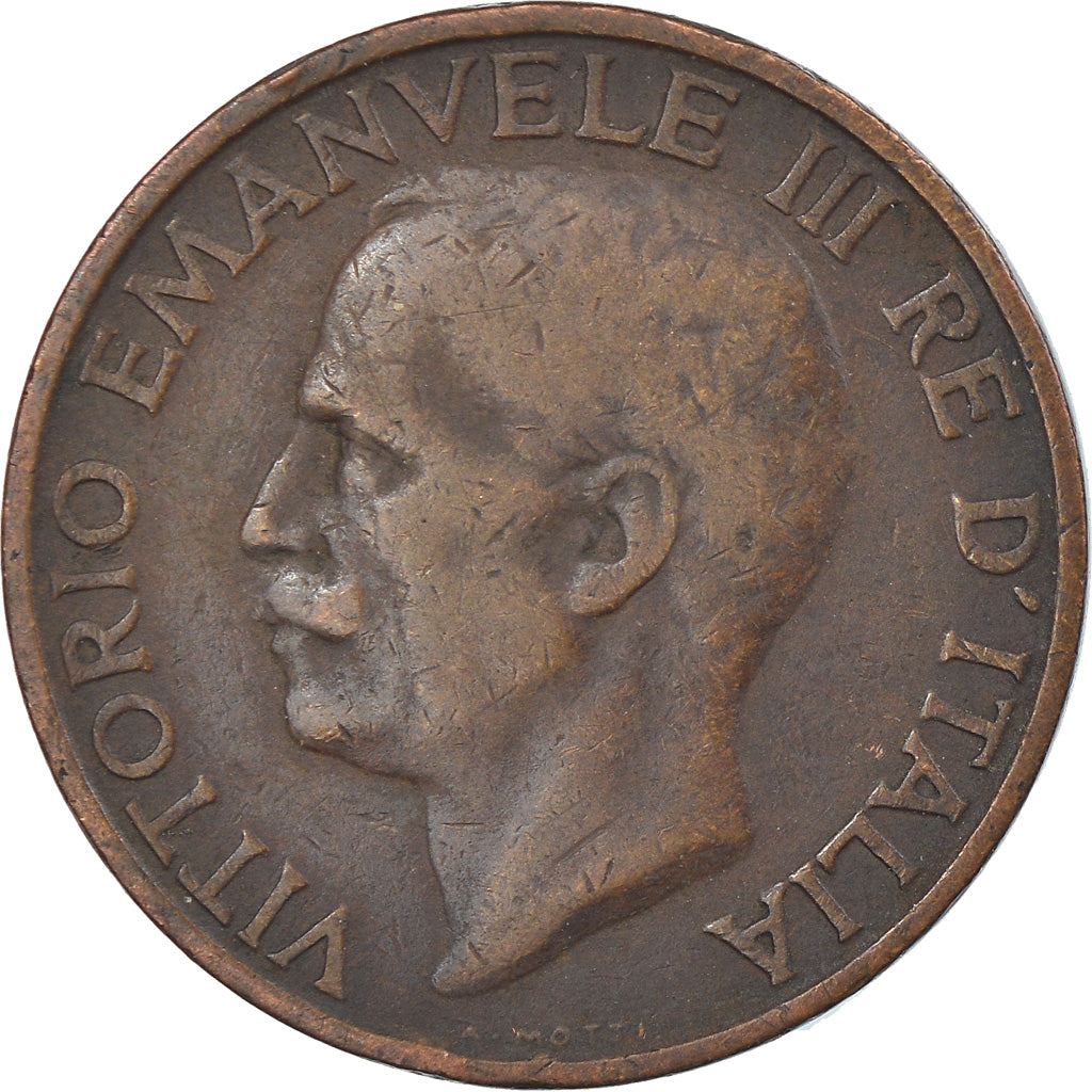 Coin, Italy, Vittorio Emanuele III, 10 Centesimi, 1932, Rome, VF(30-35), Bronze