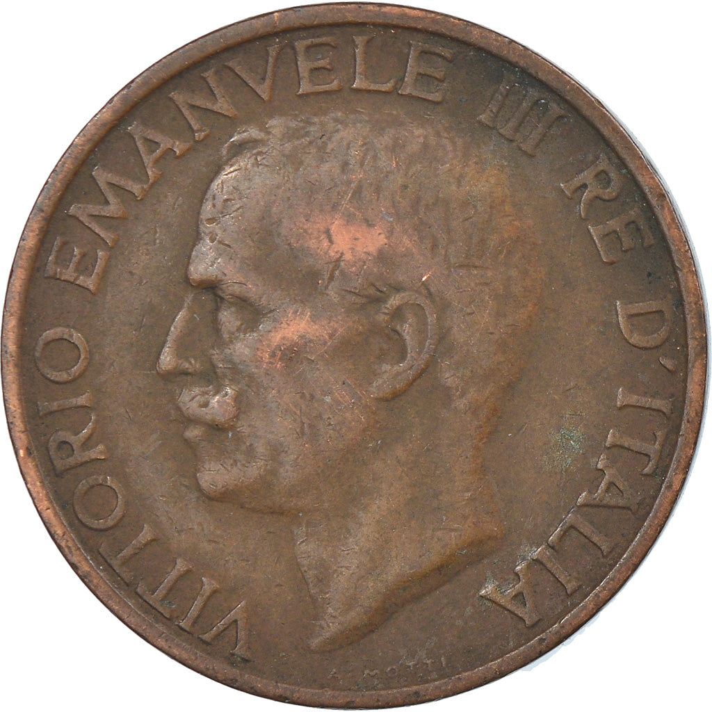 Coin, Italy, Vittorio Emanuele III, 10 Centesimi, 1936, Rome, VF(30-35), Bronze