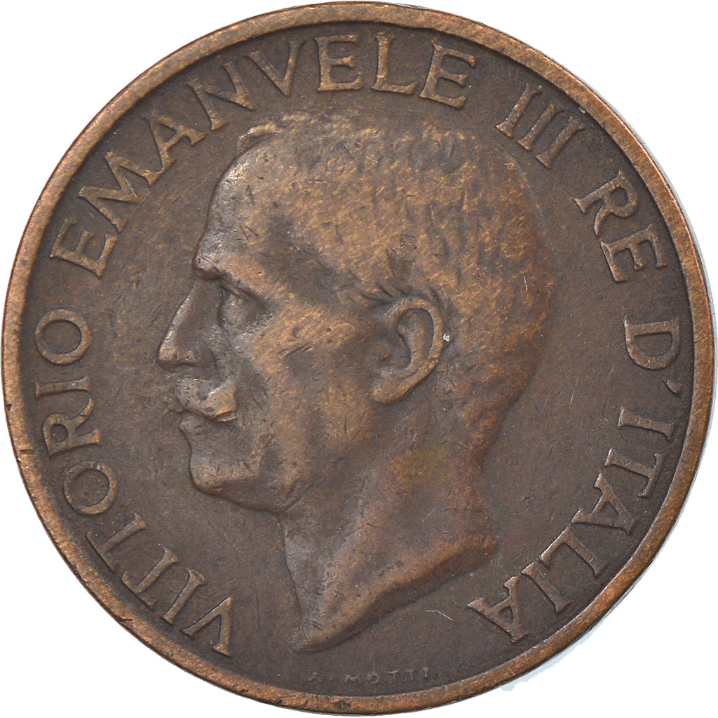 Coin, Italy, Vittorio Emanuele III, 10 Centesimi, 1937, Rome, VF(30-35), Bronze