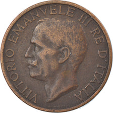Coin, Italy, Vittorio Emanuele III, 10 Centesimi, 1937, Rome, VF(30-35), Bronze