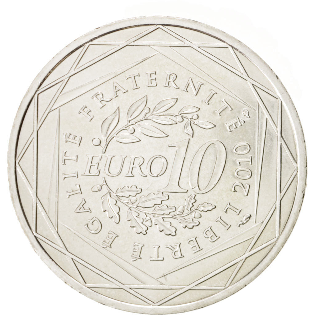 Coin, France, 10 Euro, 2010, MS(63), Silver, KM:1663