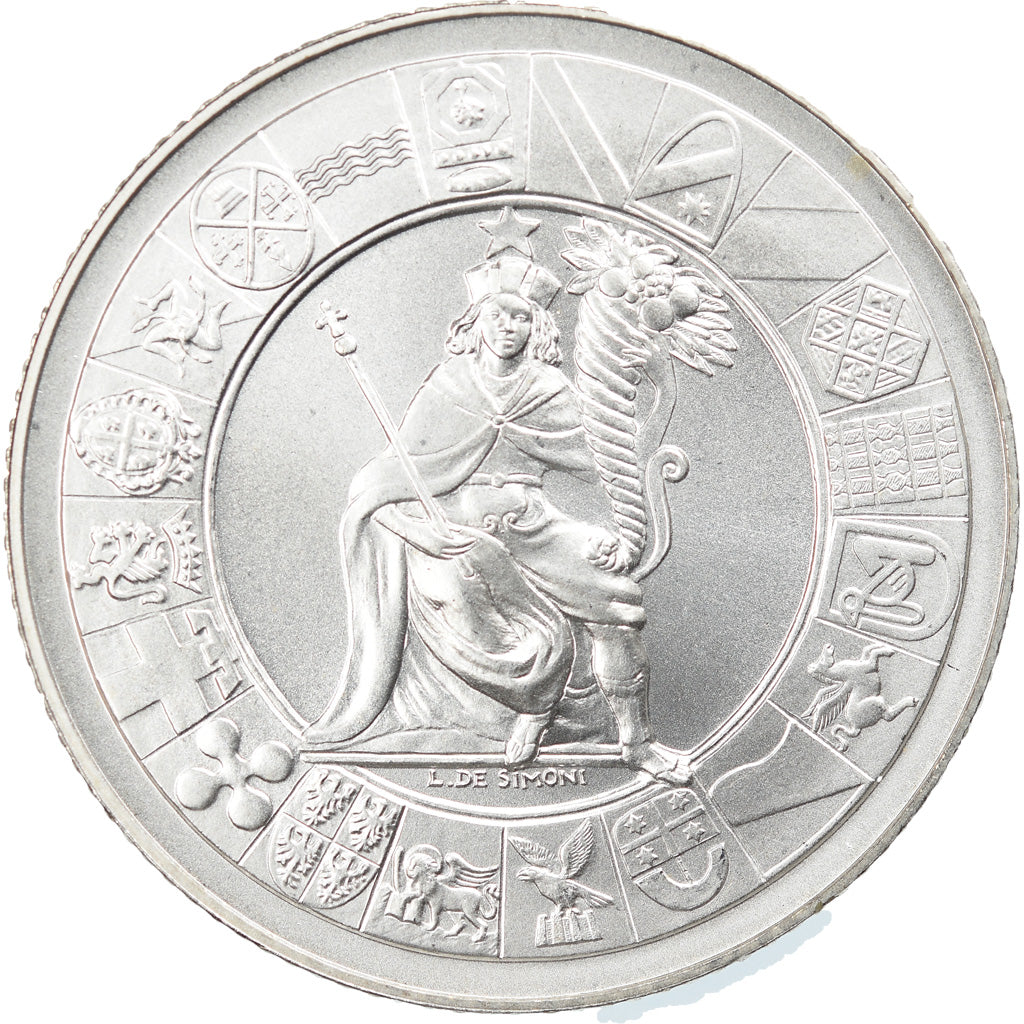 Italia, 5 Euro, 60ème anniversaire de la République italienne, 2006, Rome