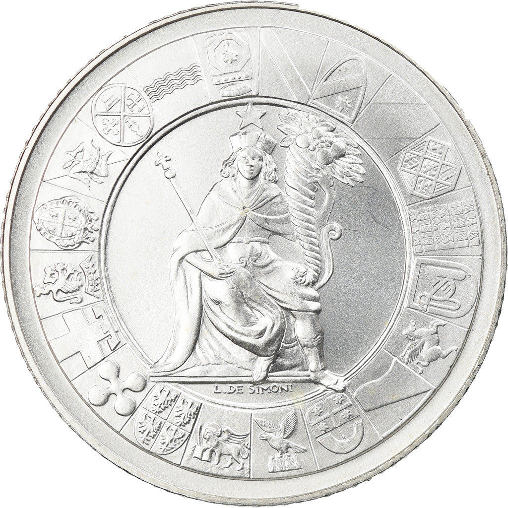 Italie, 5 Euro, 60ème anniversaire de la République italienne, 2006, Rome