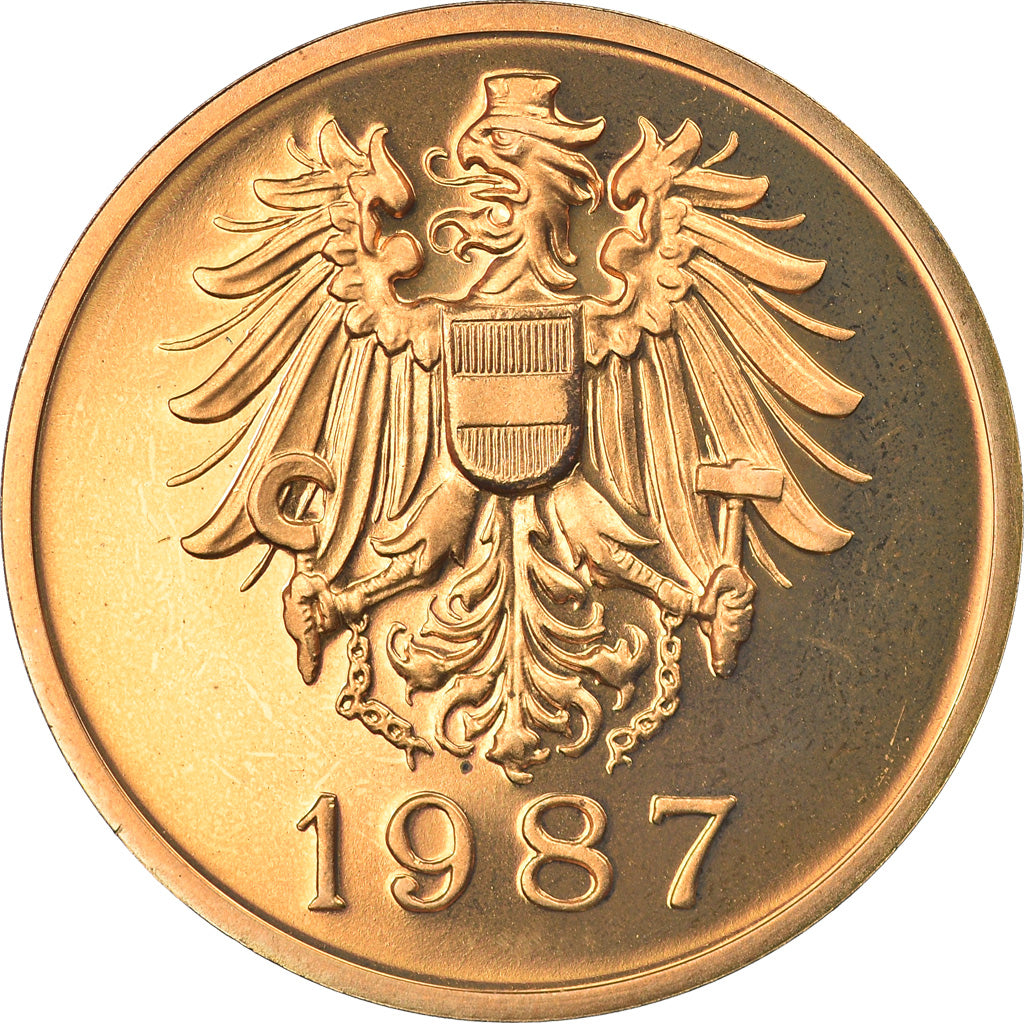 Austria, Token, Hauptmunzamt Wien, 1987, MS(65-70), Brass