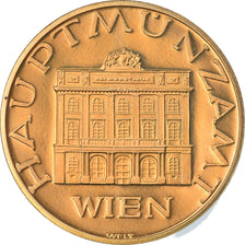 Austria, Token, Hauptmunzamt Wien, 1987, MS(65-70), Mosiądz