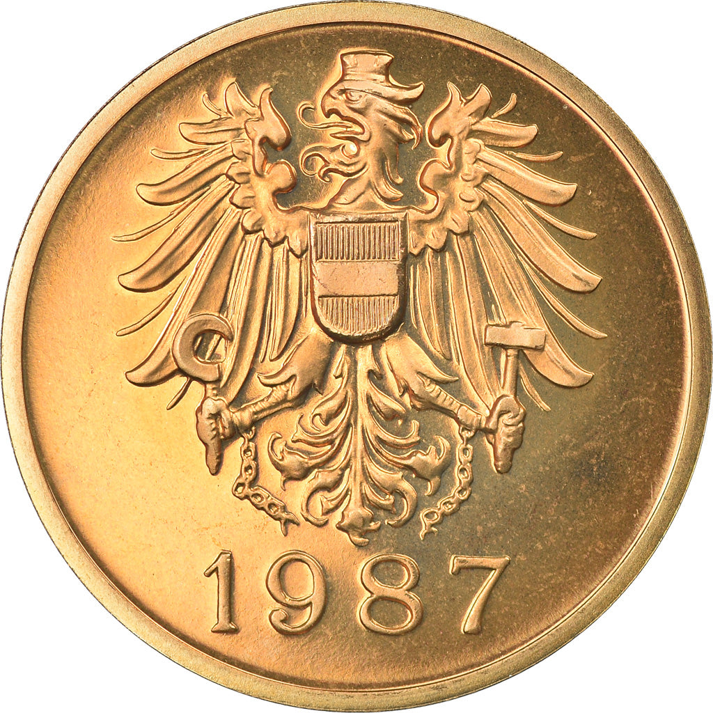 Austria, Token, Hauptmunzamt Wien, 1987, MS(65-70), Brass
