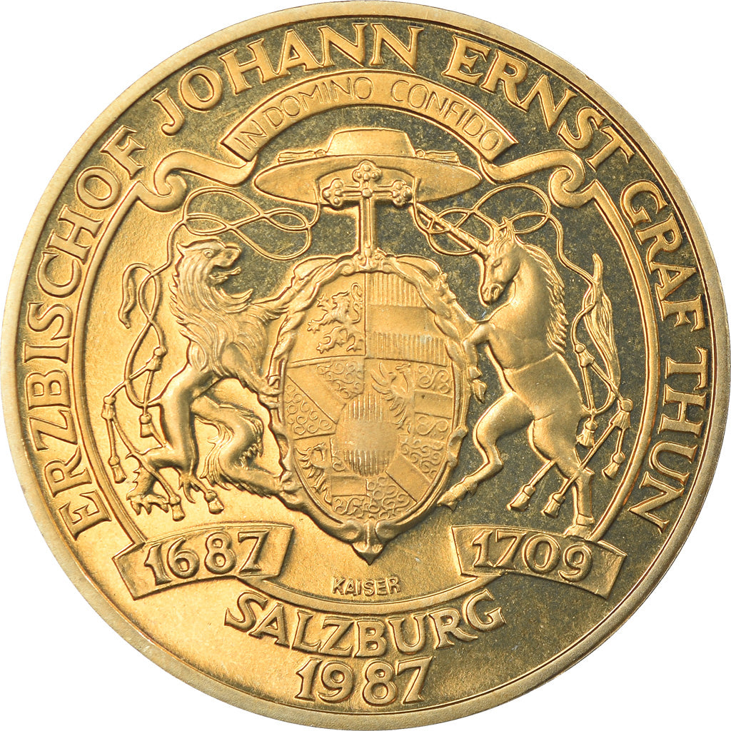 Moneta, Austria, 20 Schilling, 1987, Proof, MS(65-70), Miedź-Aluminum-Nikiel