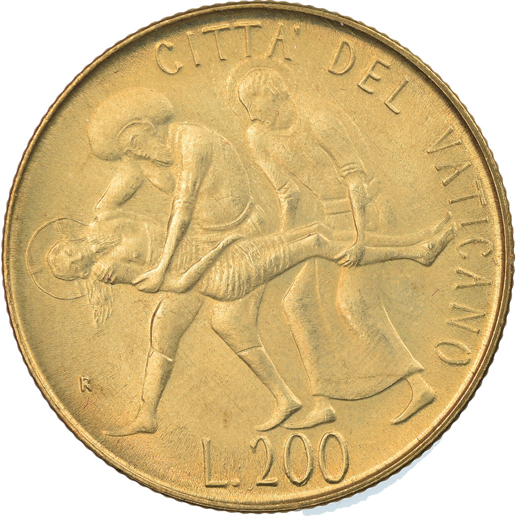 Coin, VATICAN CITY, John Paul II, 200 Lire, 1981, Roma, MS(65-70)