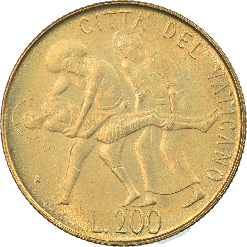 Coin, VATICAN CITY, John Paul II, 200 Lire, 1981, Roma, MS(65-70)