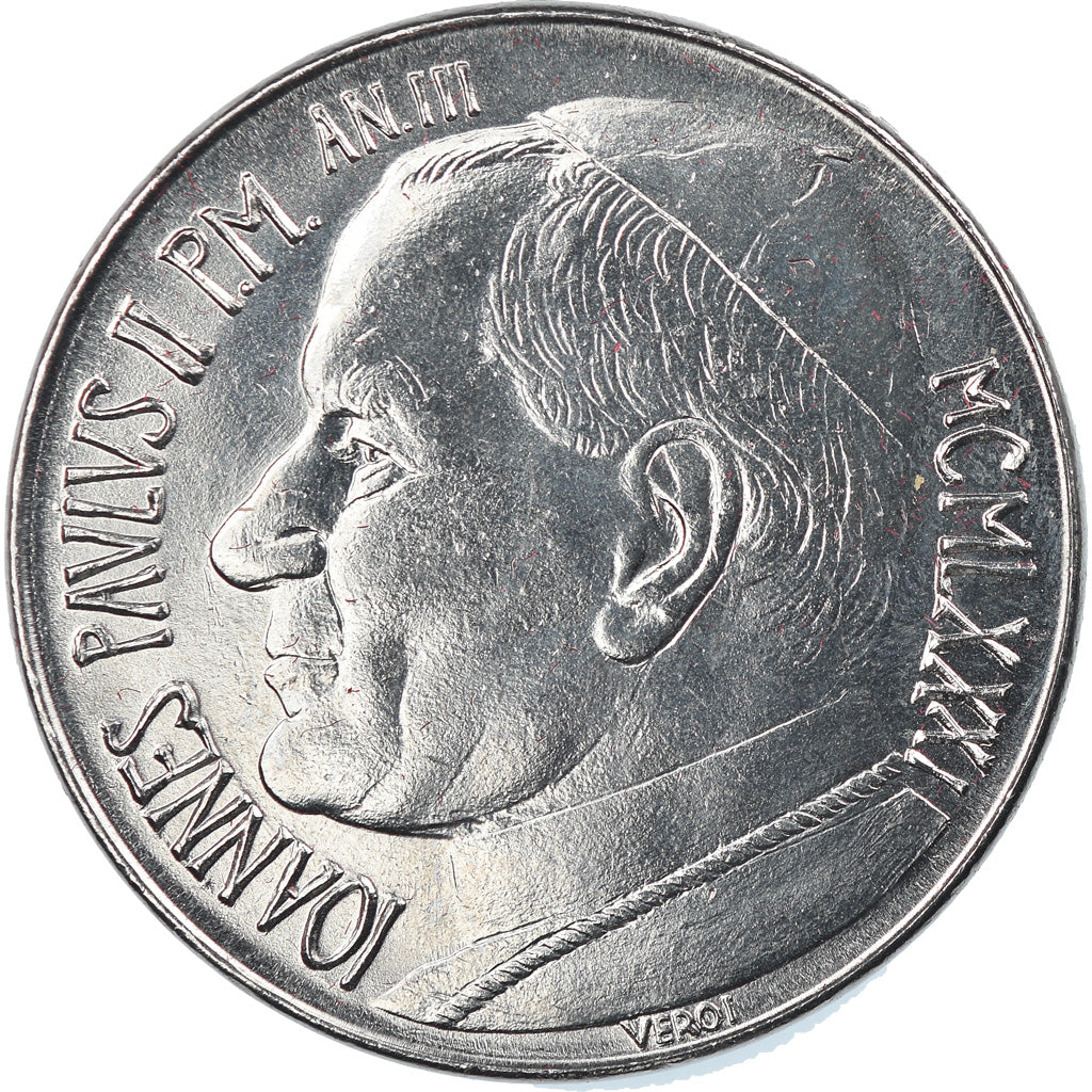 Moneta, CITTÀ DEL VATICANO, John Paul II, 100 Lire, 1981, Roma, FDC, Acciaio