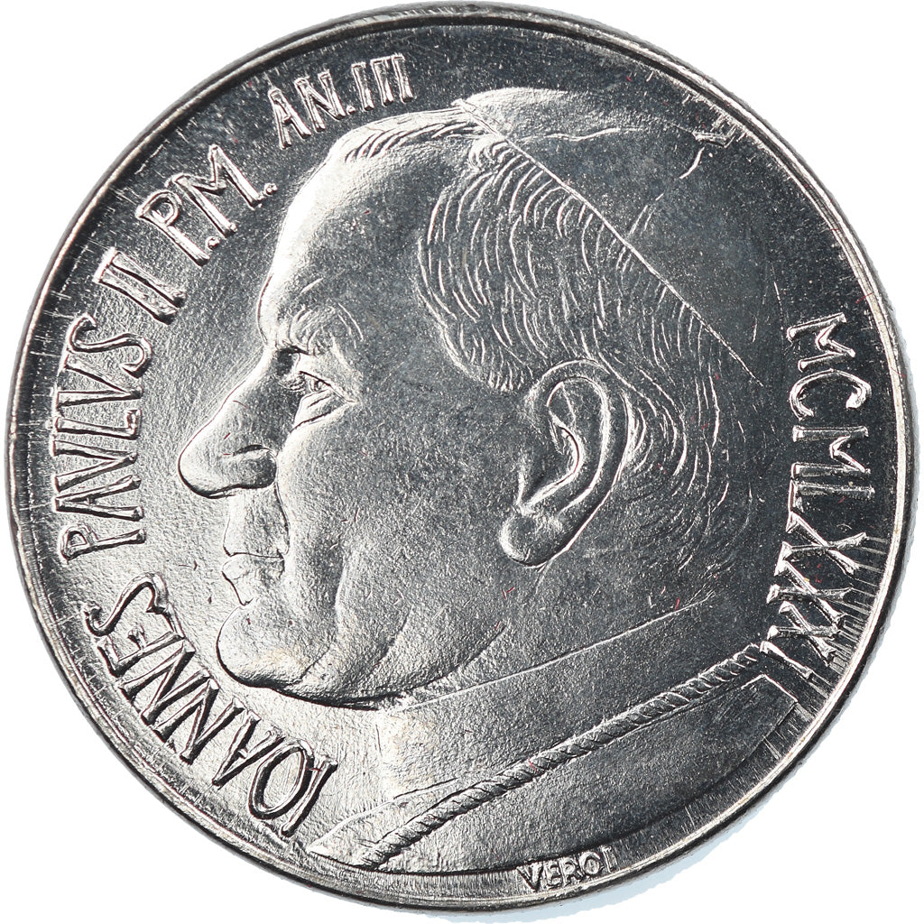 Monnaie, Cité du Vatican, John Paul II, 100 Lire, 1981, Roma, FDC, Stainless