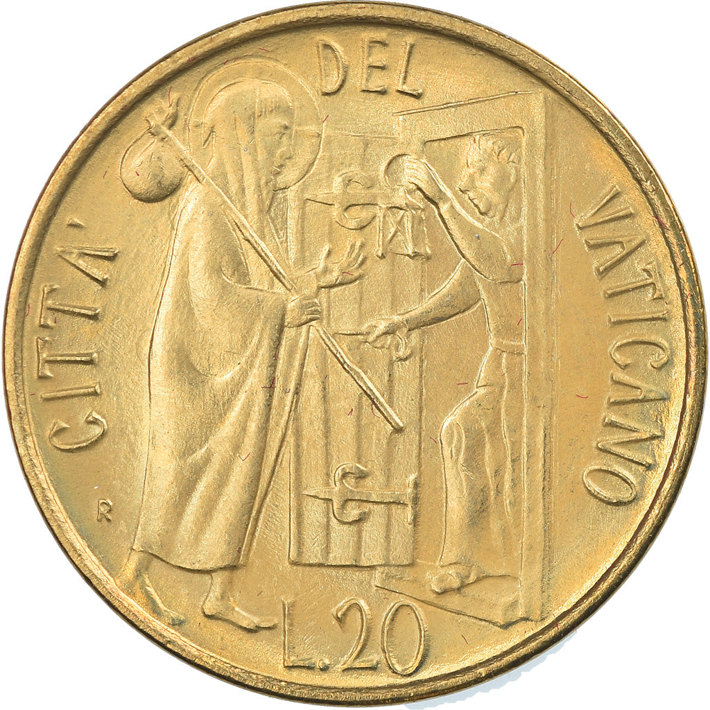 Coin, VATICAN CITY, John Paul II, 20 Lire, 1981, Roma, MS(65-70)