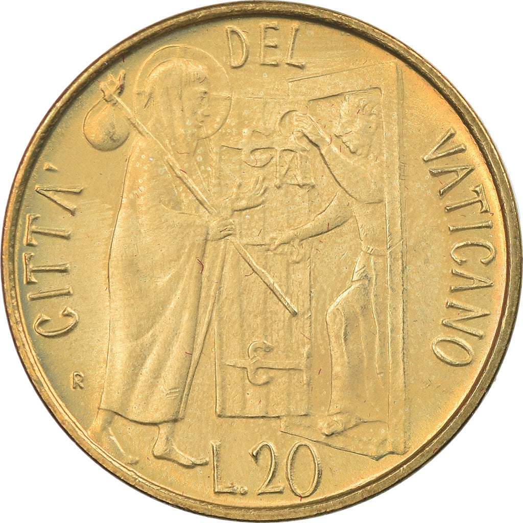 Coin, VATICAN CITY, John Paul II, 20 Lire, 1981, Roma, MS(65-70)