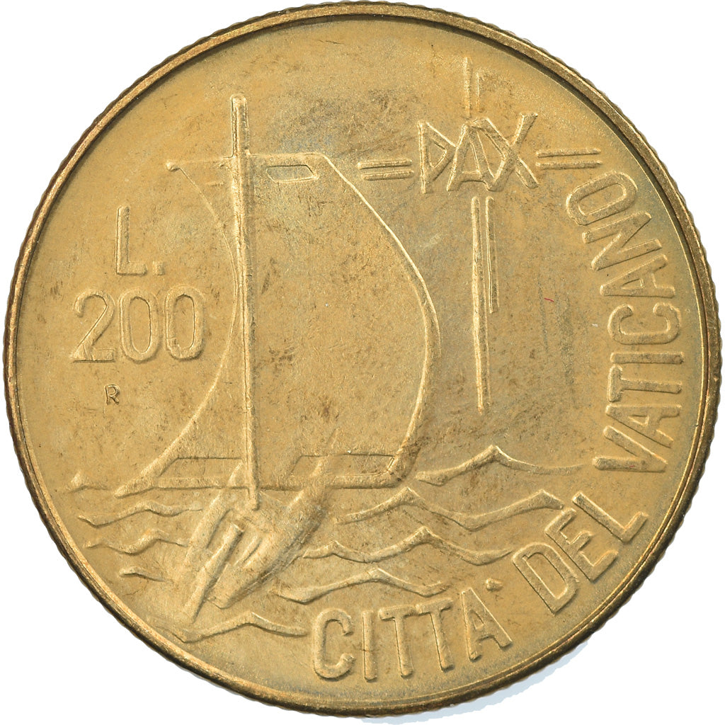 Moneta, CITTÀ DEL VATICANO, John Paul II, 200 Lire, 1984, Roma, FDC