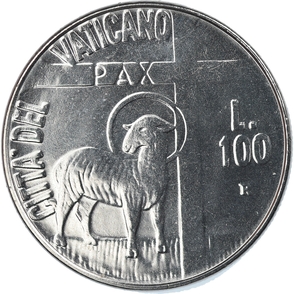 Monnaie, Cité du Vatican, John Paul II, 100 Lire, 1984, Roma, FDC, Stainless